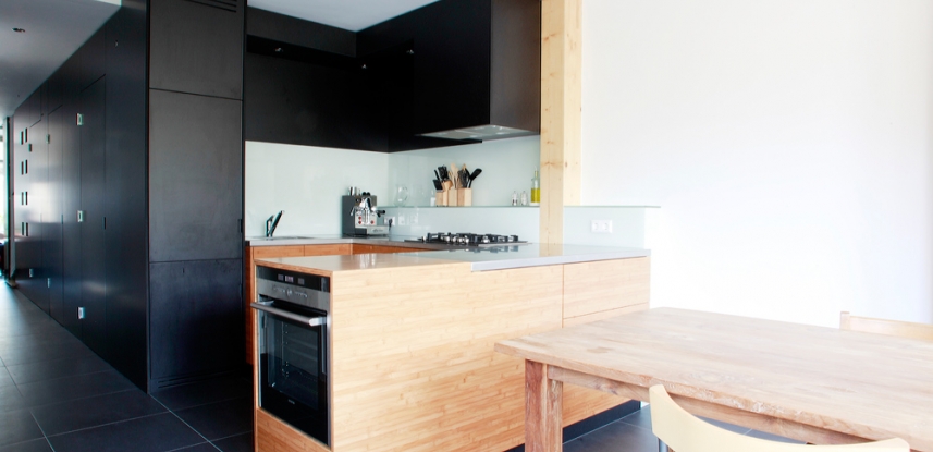 Bamboe houten keuken